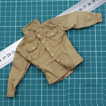 1/6 Skala World War II U.S. Army Shirts Khaki Mandlige Soldat Tøj model action figur legetøj