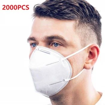 2000PCS ansigtsmaske Støv Anti-fog Beskyttende Filter Sikkerhed Munden Maske Respirator Genanvendelige Fremragende Filtrering Virkning