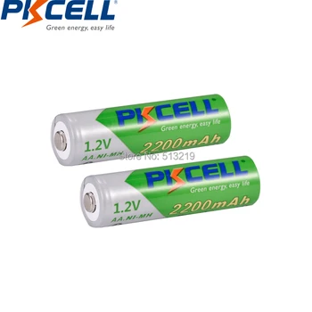 16PCS PKCELL AA batterier 1,2 V 2200MAH genopladelige NI-MH-batteri 2A lsd ni-mh aa fyldt med 4stk aa-batteri opbevaring holder/box