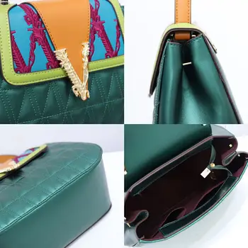 2020 Nye Designer Broderi Mønster Håndtaske Straddle Shoulder Taske Mode Kvinders Taske Luksus Mærke Bag 7 Farver Tasker til Kvinder