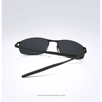 AORON Herre Polariserede Solbriller til sport rektangel Spejl Solbriller mænd aluminium Stel UV400 Sol Briller Briller