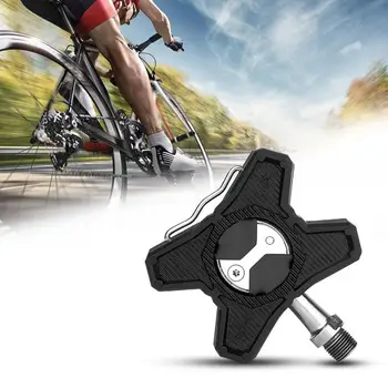 Et par ABS Cykel pedal par fladskærms støtte converter pedaler Pedal nul cykling vej Legering adapter Til Speedplay cykel P6F3