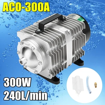 300W AC 220V 240L/min Kompressor ACO-300A 0.04 Mpa Elektromagnetisk Akvarium Pumpe Ilt akvariefisk Dam Kompressor