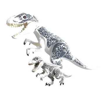 Jurassic-ed Dinosaur byggesten Serie Tyrannosaurused Velociraptored T-Rexed Triceratops Samler Figur Mursten Legetøj