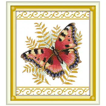 14/16/18/27/28 Butterfly tælles Cross Stitch Sæt Engros DIY dyr korssting Kit Broderi