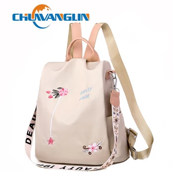 Chuwanglin Mode broderi rygsæk Anti-tyveri-rygsæk-kvinder, kvindelige skole taske rygsække til Teenage-Piger teens T701303