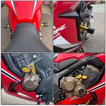Nye 2019 Til Honda CBR 650 R Logo CBR650R 2019 motorcykel skyder frame sliders Motor værn dække Falde Beskyttelse