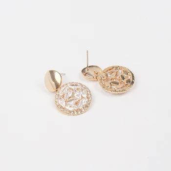 MWSONYA 2020 Ny koreansk Elegante Zircon Geometriske Drop Øreringe til Kvinder Mode Pendientes Smykker Øreringe Øre Smykker Gave