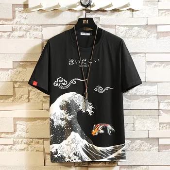 Sommeren Korte Ærmer Harajuku Korea Mode Hvid T-shirt Streetwear Et Stykke Hip-Hop, Rock, Punk Mænds Top Tees Tshirt Tøj