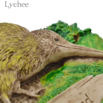 Lychee Livet Kreative 3D New Zealand køleskabsmagneter Fugl Harpiks Køleskab Magnetiske Klistermærker Turist Souvenirs med Hjem Dekoration