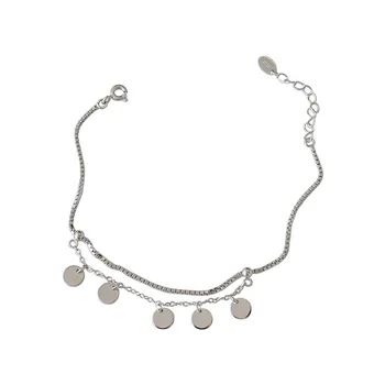 Boheme-charme Armbånd af 925 Sterling-Armbånd-Sølv For Kvinder, Guld Kæde, Armbånd Sølv 925 Smykker Pulseras Mujer Plata De Ley
