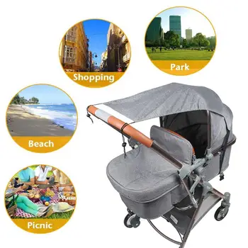 Universal Baby Klapvogn Tilbehør Vindtæt Vandtæt UV-Beskyttelse Parasol Dække for Kids Baby Barnevogne Bil Udendørs Aktiviteter