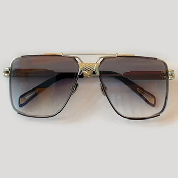 Klassiske Firkantede Solbriller Kvinder Mænd Brand Designer Retro Metal Stor Ramme Spejl Solbriller Til Mænd Oculos Feminino