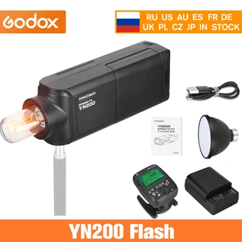 YONGNUO YN200 TTL Flash HSS 2,4 G 200W Lithium Batteri GN60 High Speed Kompatibel Speedlite YN560-TX/YN560-TX Pro for Canon Nikon