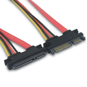 30cm/50cm 22Pin(15+7) Mand Til 22 Pin Female SATA-Serial ATA-Data Power Kabel-Extension-Stik Ledningen SATA-Kabler
