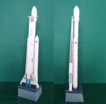 3D Papir Model 42cm 1:160 SpaceX Falcon Heavy-duty Raket Papirmodeller Puslespil Håndlavet Legetøj for Børn, Voksne Origami Papir