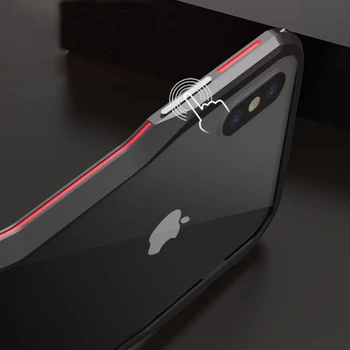 Metal Bumper til IPhone 11 Pro XR XS MAX 7 8 Plus Tilfælde Luksus Robust Stærk aluminiumsramme Stødsikkert Dække Tilbehør Beklædning
