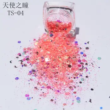 50g/taske 2020 Fine Stjerne/Hjerte Glitter-Mix (Blue & Pink tilgængelige) Glitter/ pink glitter mix/ hjerte glitter/ stjernede glitter,MKR1434
