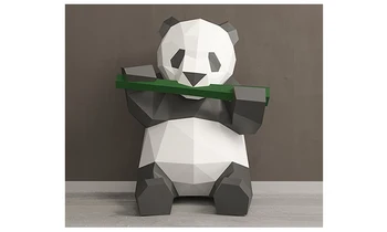 3 Type Panda papir 3D DIY materiale manuel kreative Part Masquerade show rekvisitter dejlige tidevandet Dekorativt Legetøj Til Børn gaver