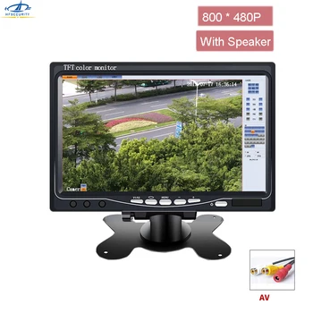 7 Tommer 800* 480P LCD-Skærm AV-Skærm med Højttaler CCTV Monitorer PAL NTSC Overvåge Vende Display Laptop TFT Farve Skærm