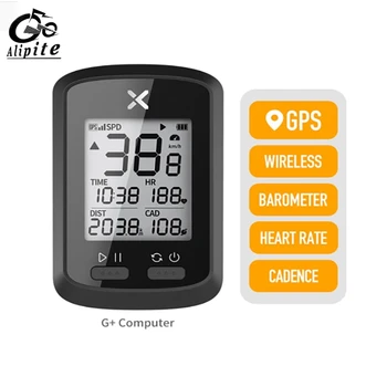 Alipite GPS-cykelcomputer med G+ Wireless Cykling Speedometer Road Bike MTB Vandtæt Bluetooth ANT+ Kadence Speed Cykel Computer