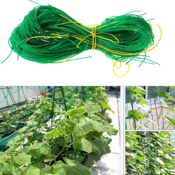 1Pc Planter Klatre-Net Have Grønne Nylon Espalier Netting Mesh Klatring Bean Plante Net Vokse Hegn Klatring Net Haven Forsyninger