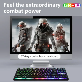 2020 Lysende Kablede Gaming Mekanisk Tastatur 87-key Keyboard USB-Tasterne Tastatur Vandtæt Computer Spil Teclado Gamer