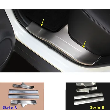 Bil Styling Rustfrit Stål Pedal Dør Karmen Scuff Plate Indre Bygget Tærsklen Til Nissan X-Trail XTrail T32/Rogue 2016