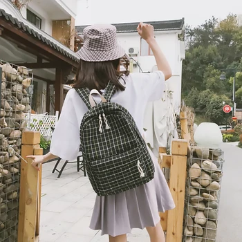2 Stk Kvinder Rygsæk Japan Preppy Stil Ruskind Rygsække Piger Skoletasker Bagpack Backbag Rygsæk Rygsæk 2019