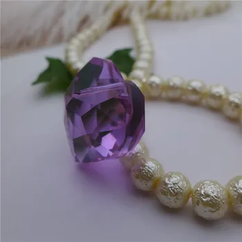 30/45 mm hjerte forme krystal pendel lysekrone lampe gardin DIY resultater tilbehør glas dråbe stor størrelse perle klart, k9