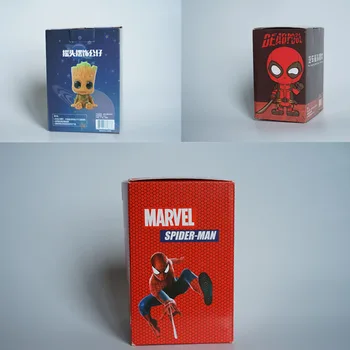 Disney, Marvel Action Figur Dekoration Spiderman Groot Deadpool Figur Bil Ornamenter Nikkede Indretning Dukke Super Hero Boy Legetøj