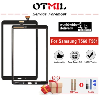 Original Touch Til Samsung Galaxy Tab E 9.6 SM-T560 SM-T561 Touch Screen Glas Linse Med Værktøjer