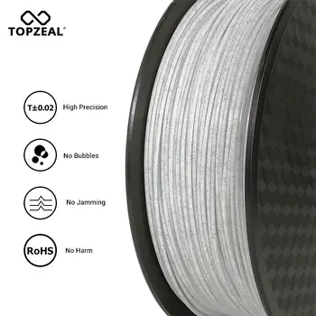 TOPZEAL PLA Filament Marmor Farve på 1,75 mm PLA 3D-Print-Filament-Nøjagtighed +/- 0.02 mm 1 KG Spole for 3D-Printer