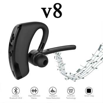 2021 nye V8 Bluetooth-headset med mikrofon, de bedste håndfri headset til kørsel PK air 12 20 pro antal