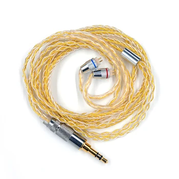 KZ 8 Core Guld Sølv Blandet forgyldt Opgradere kabel-Hovedtelefon wire for ZS10 Pro ZSN AS10 AS06 ZST ES4 ZSN Pro BA10 ES4 ZSX C12