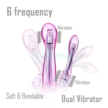 Dobbelt Vibe Rabbit Vibrator Sex Produkter G Spot Klitoris Anal 3 Point Stimulation Frådede Dildo Vibrator til Kvinder, Sex Legetøj