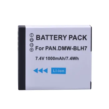 1000mAh DMW-BLH7 BLH7 DMW-BLH7PP DMW-BLH7E Batteri Oplader sæt til Panasonic Lumix DMC-GM5 GM1 DMC-GF7 DMC-GF8 GF9 LX10 LX15.