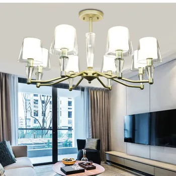 LED Loft Lysekrone Moderne Chrome Lampe Luksus til Stue, soveværelse 110v-220v Lysekrone Lampe Gratis Fragt