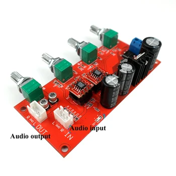 HIFI-lyd tone bord enkelt strømforsyning DM5-24V AD828 OP-amp T0320