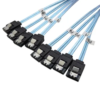 Server SAS-Kabel med Høj kvalitet 6 gbps SATA 3 X 4 High-speed Seriel port Data line kabel-50cm 100cm