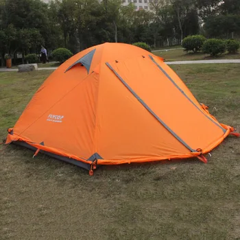 FLYTOP 3 Person 4 Sæson Camping Telt Udendørs Telte Dobbelt Lag Aluminium Vandtæt Telt Camping Vandring Telt 3kg Ultralet