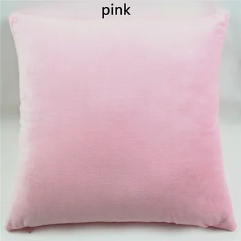 KYS DRONNING fløjl stof almindelig farvet pink smide pude dække/pudebetræk/pudebetræk for sofa/hjem/bil/hotel dekoration