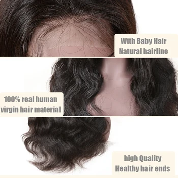 250% Tæthed Tilpassede Paryk Brasilianske Krop Bølge 13x4 Gennemsigtig HD Lace Front Wig Et Snit Uforarbejdede Virgin Human Hair Parykker