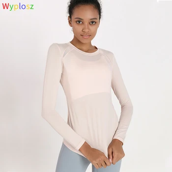 Wyplosz Sportstøj Problemfri Yoga Fitness Top til Fitness For Kvinder skjorte Nude Haut Kvinde Fitnesscenter Activewear Tøj Afgrøde Sport Femme