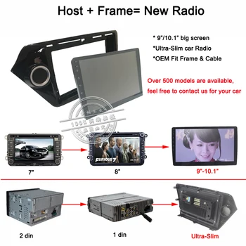 HACTIVOL 2 Din Bil Radio ansigt plade Ramme for Toyota corolla Bil DVD-Afspiller GPS NAVI-panel dash mount kit til bil tilbehør