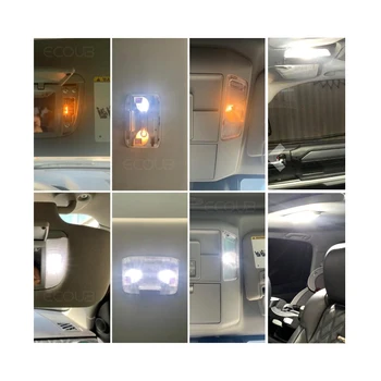 20+ Stk Hvid fejlfri Canbus LED Pære Indvendig Belysning-Kit til BMW 5-Serie E39 E60 E61 F07 F10 F11 Dome Kort Trunk Fodrummet