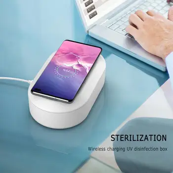 15W UV Sterilisator Max Telefoner Renere Desinfektion Kabinet Ozon Sterilisator Til Telefonen Med Trådløs Opladning Smart Tilbehør