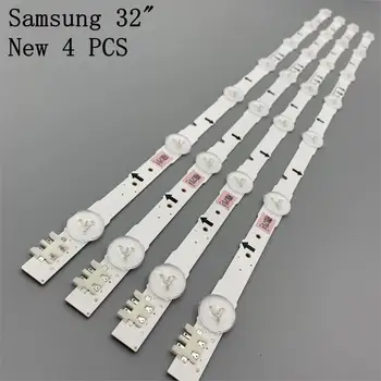Nye 4 STK 7LED 647mm LED-baggrundsbelysning strip for Samsung UE32J5500AK D4GE-320DC1-R2 D4GE-320DC1-R1 Bn96-30443A 30442ASVS32FHD