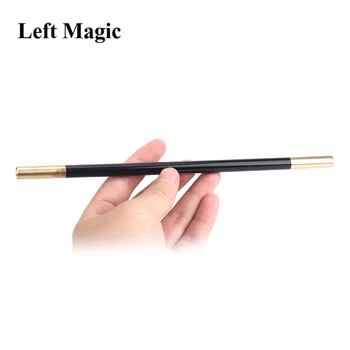 Magic Wand i Sort (Med Messing Tips) Magic Tricks Tilbehør Tryllekunstner Værktøj Tæt Op Stadium Street Illusioner Rekvisitter Sjov Gimmick