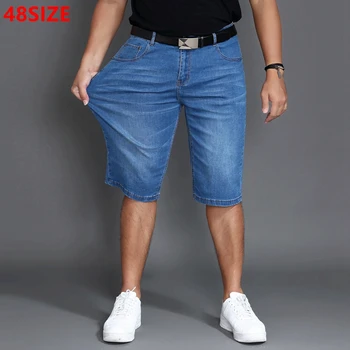 Sommeren tynd sektion stor størrelse denim shorts Mandlige sommer halv størrelse løs store størrelse til mænd casual